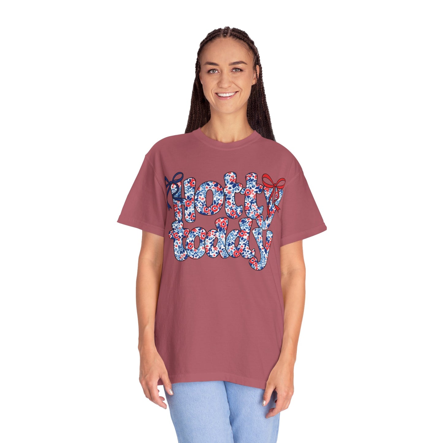 Floral Hotty Toddy Coquette Bow T-Shirt