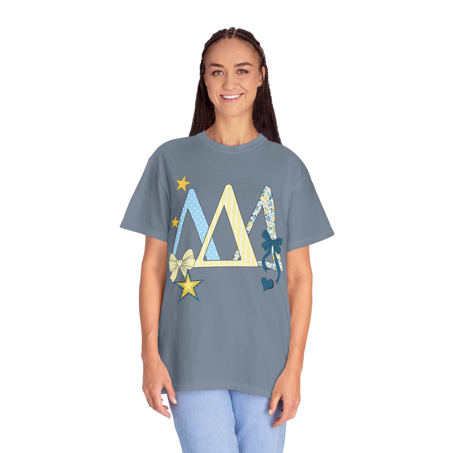 Whimsical yellow and blue Graphic T-Shirt