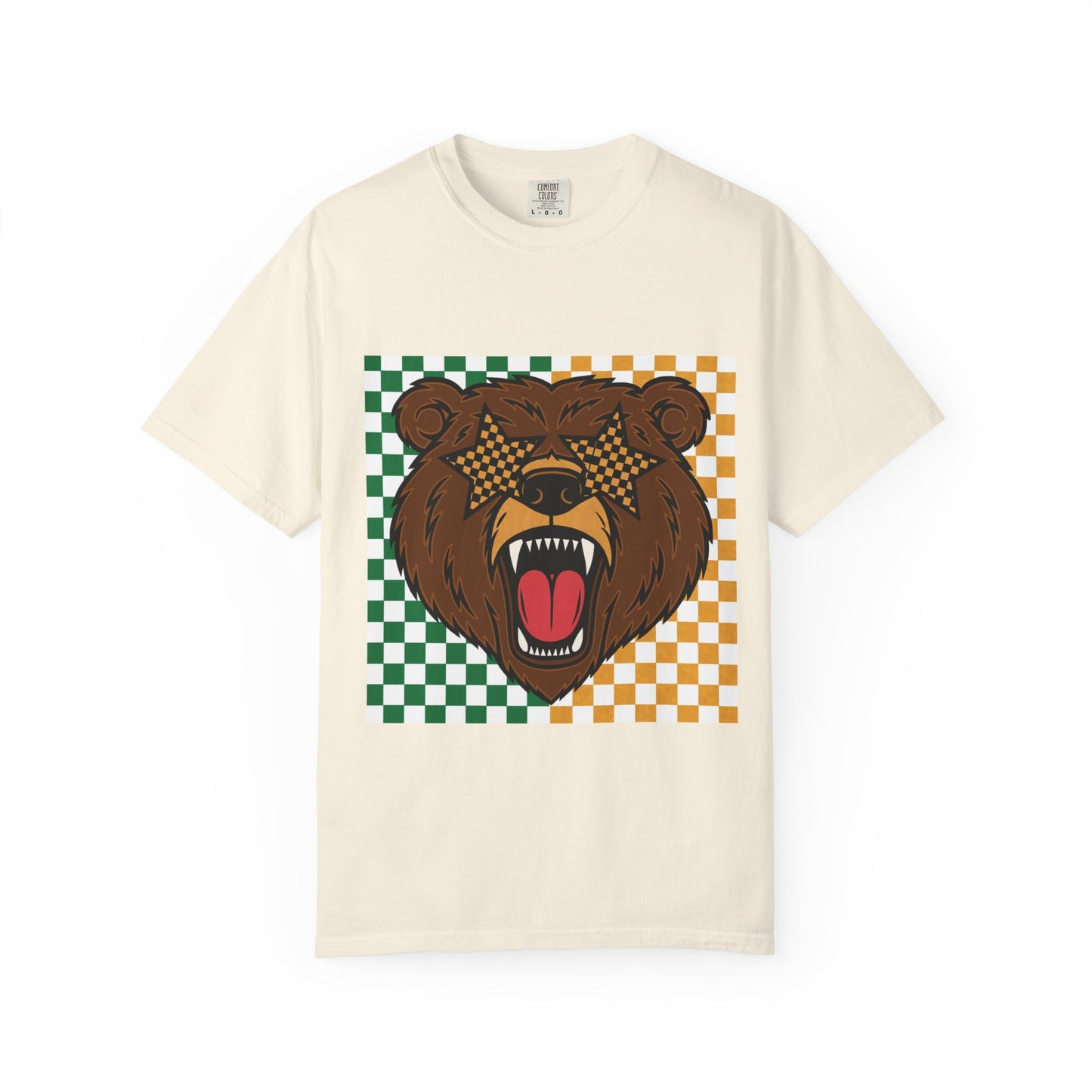 Checkered BU Bear Unisex T-shirt