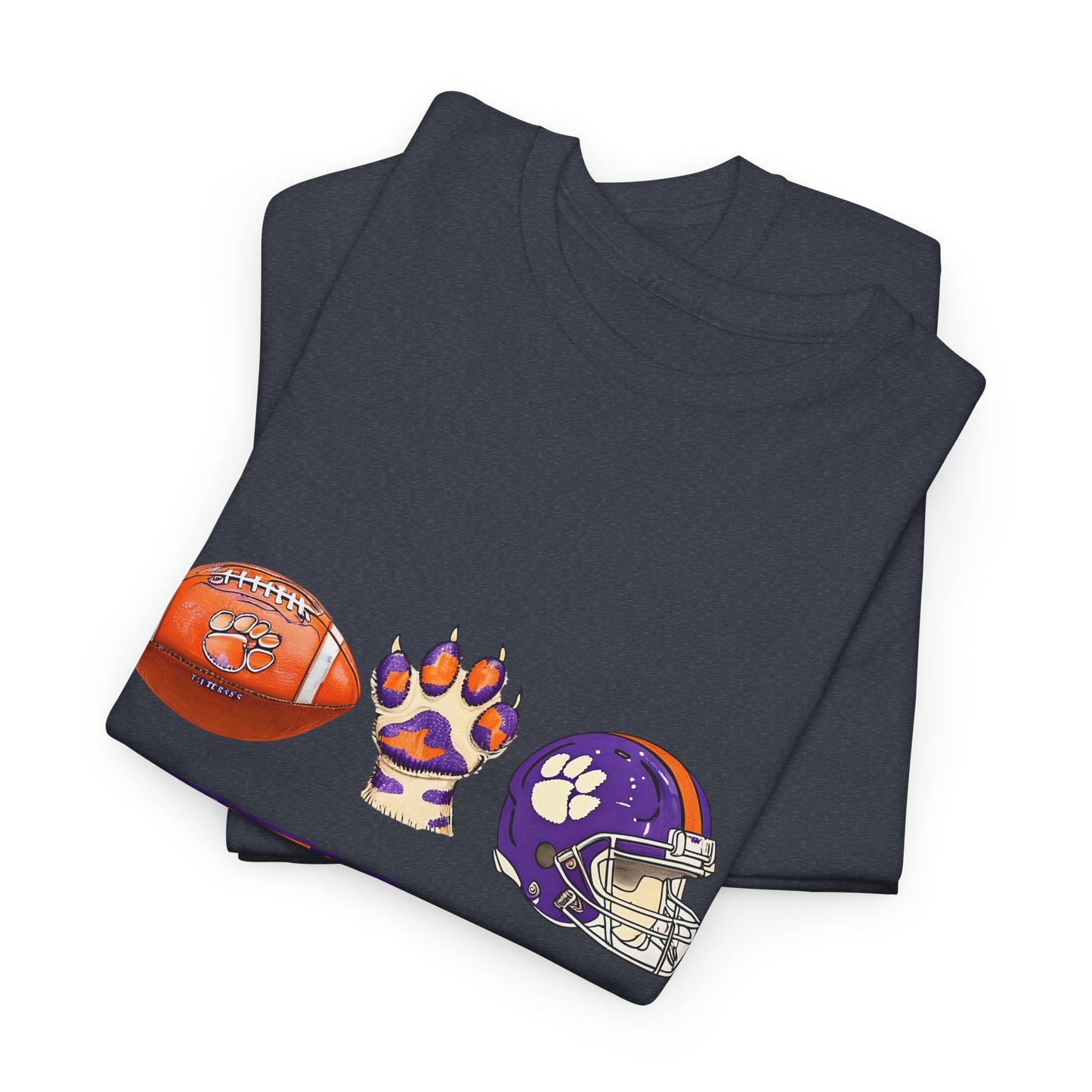 Unisex Heavy Cotton Tee - Let's Go Tigers! Sports Fan Tee, Game Day Shirt, Tailgate Apparel, Team Pride Top, College Football Gear