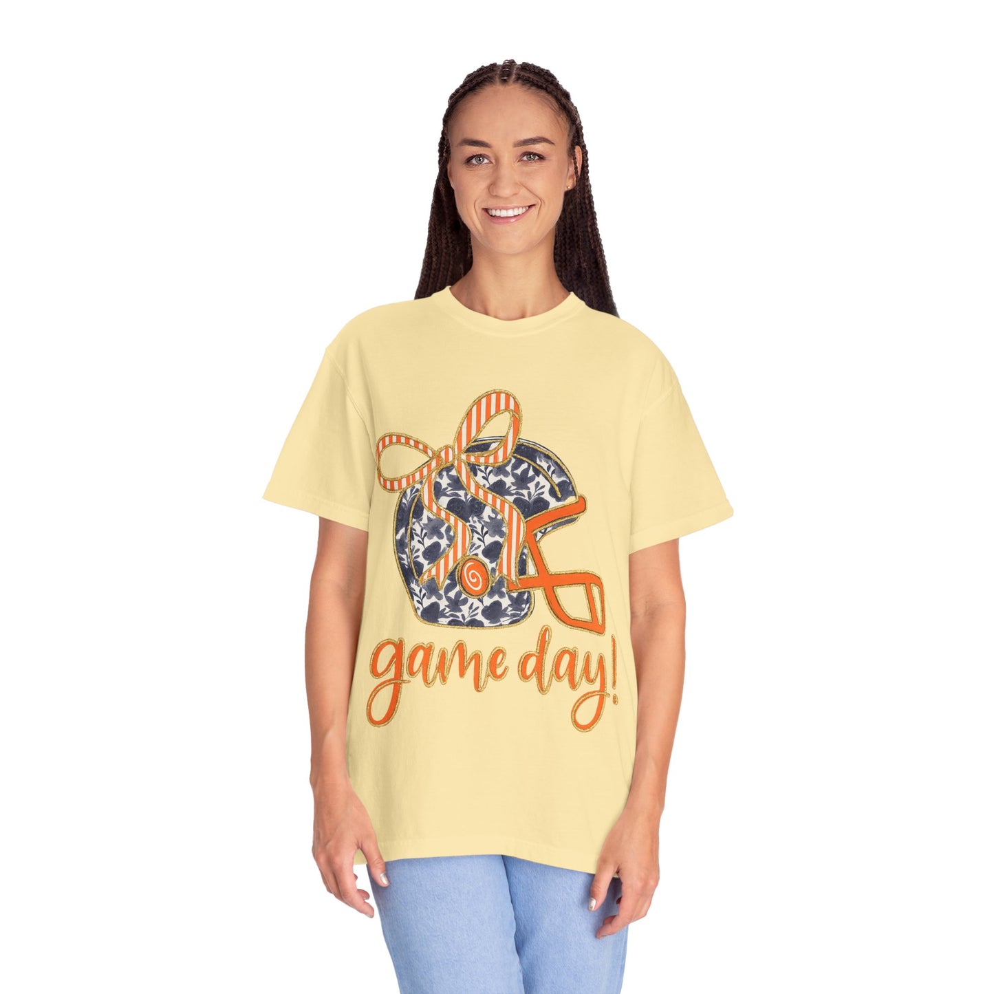 Game Day Coquette Style, Football Helmet T-Shirt | Unisex Sports Tee for Football Fans | Perfect for Tailgating, Game Everyday Wear