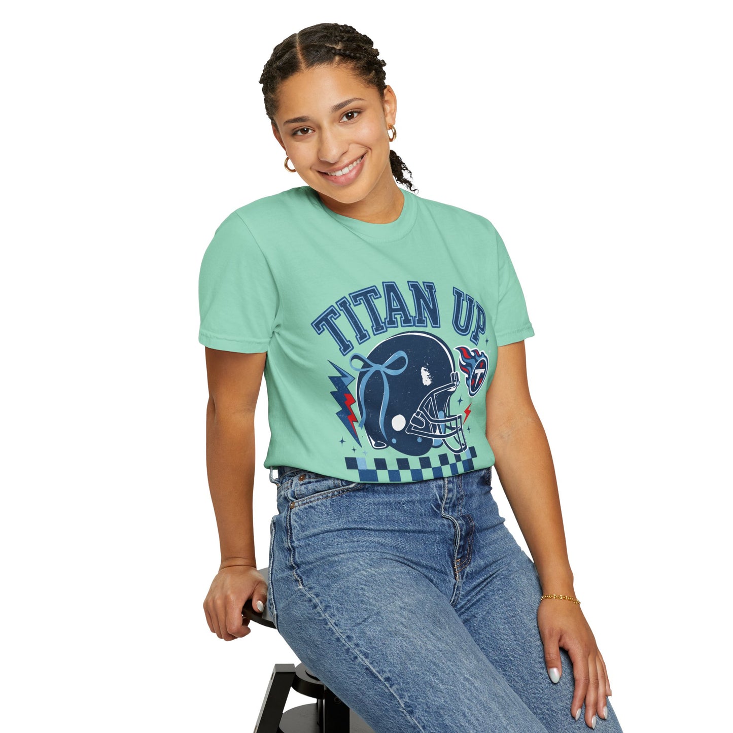 titan up tennessee Unisex Football Tee, Titan Up Shirt for Game Day, Casual Sportswear, Tailgating Apparel, Gift for Fans, Team Spirit Top