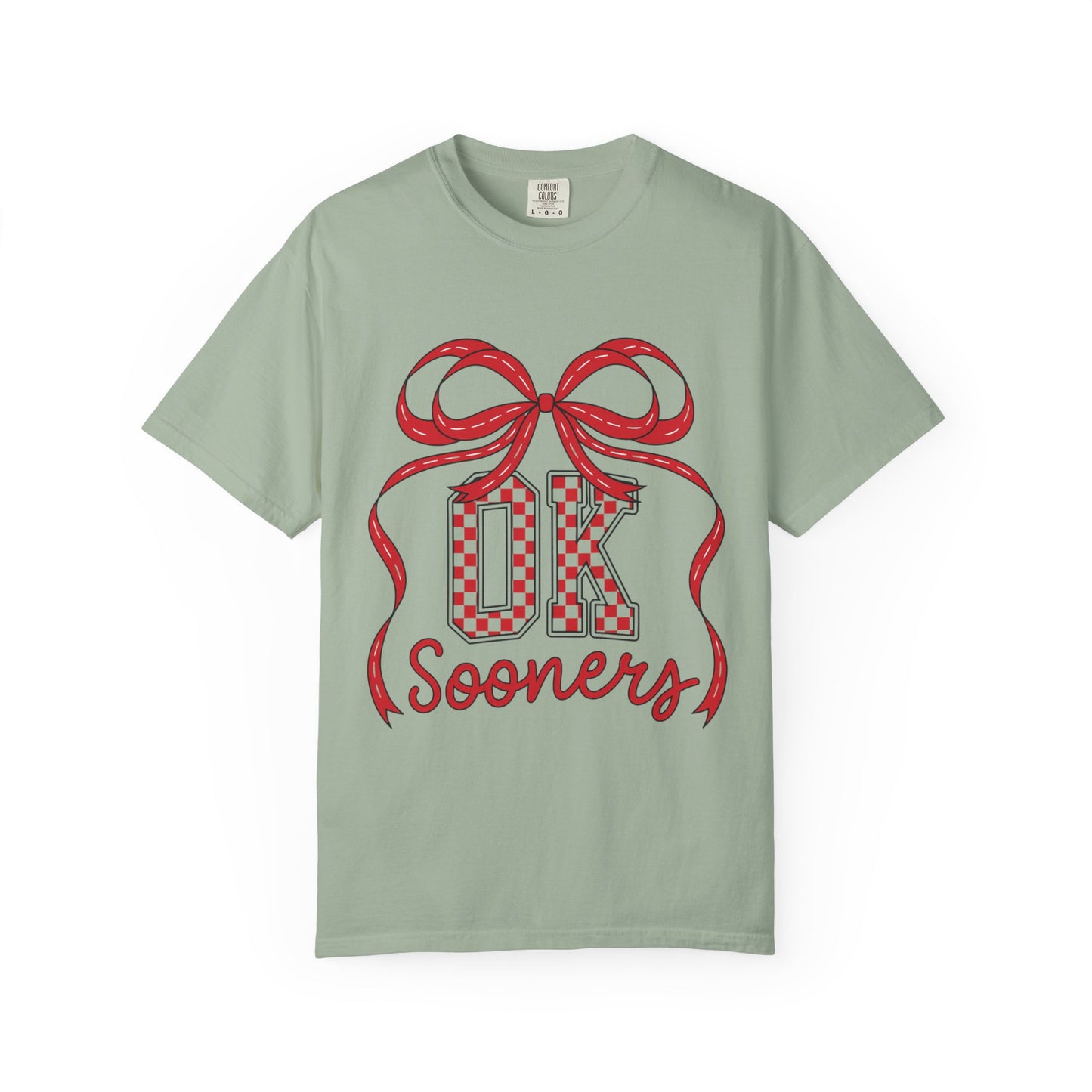 SOON Checkered Cheerful Bow Graphic T-shirt