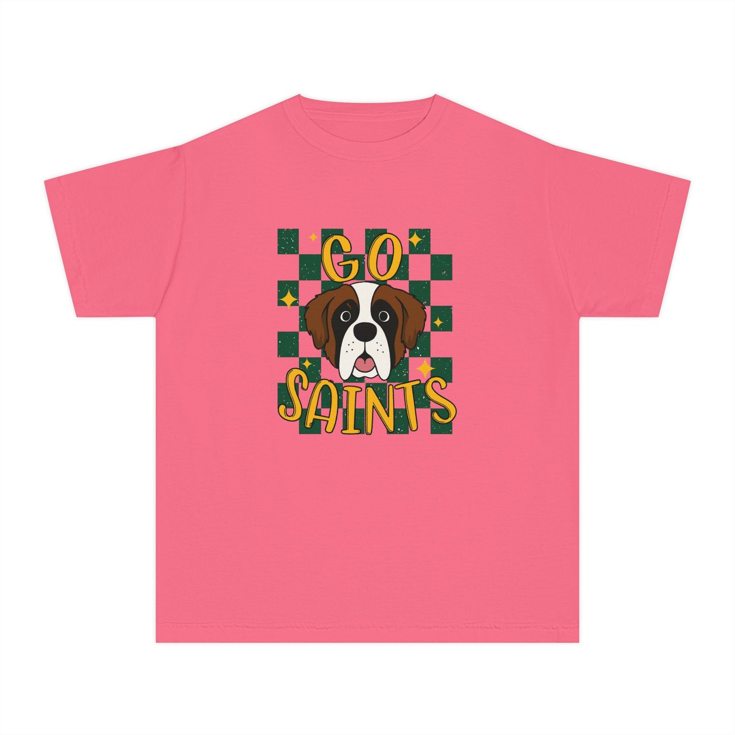 Saints Youth Tee - Perfect for Game Day, Dog Lovers, Team Spirit, Sporty Outfit, Gift for Kids