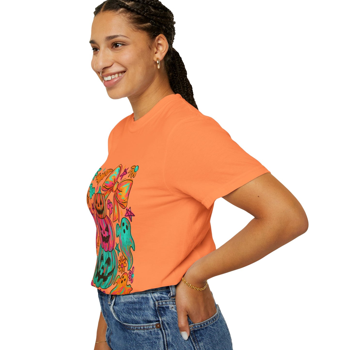 Whimsical Halloween T-Shirt, Perfect for Fall Celebrations, Ghosts & Pumpkins Design, Unisex Tee, Festive Apparel, Halloween Costume