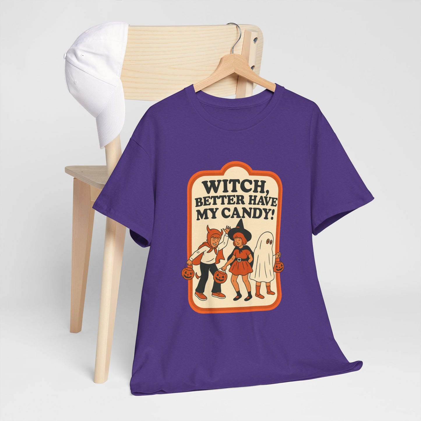 Halloween Witch Candy Tee - Unisex Cotton Shirt