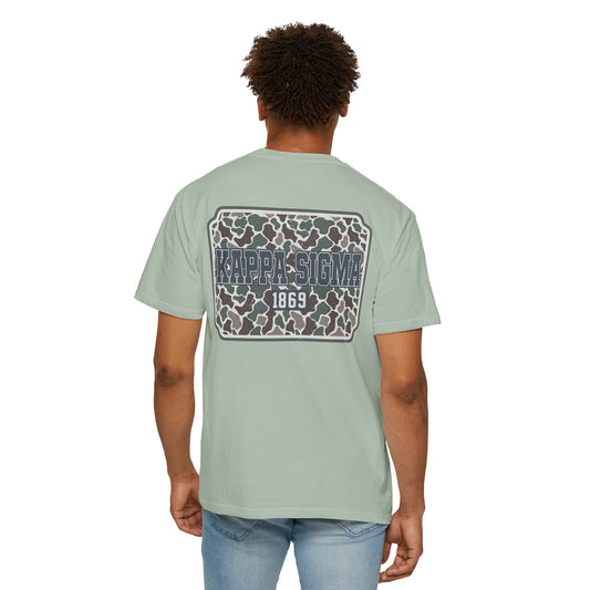 Kappa Sigma Garment-Dyed Unisex T-Shirt, Casual Wear, Greek Life Apparel, College Student Gift, Comfy Streetwear