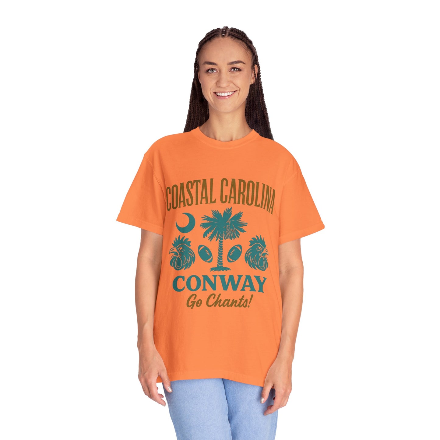 Go Chants T-Shirt, Unisex Garment-Dyed Tee, Beachwear, College Apparel, Summer Vibes
