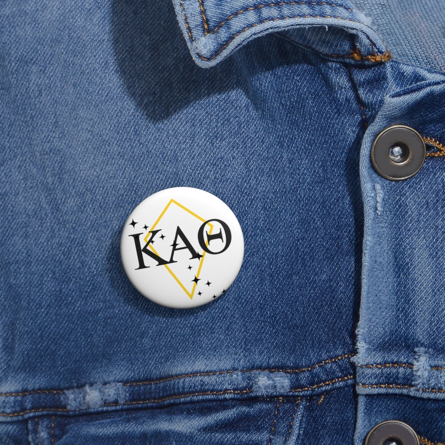 Kappa Alpha Theta Custom Pin Buttons, Personalized Button Pins, Badge, Gifts for Friends, Party Favors, Sorority or Fraternity Buttons, Unique Accessories