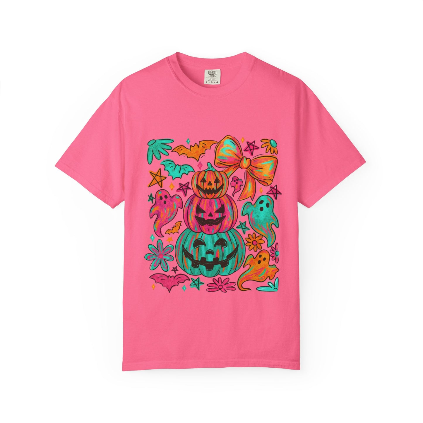 Whimsical Halloween T-Shirt, Perfect for Fall Celebrations, Ghosts & Pumpkins Design, Unisex Tee, Festive Apparel, Halloween Costume