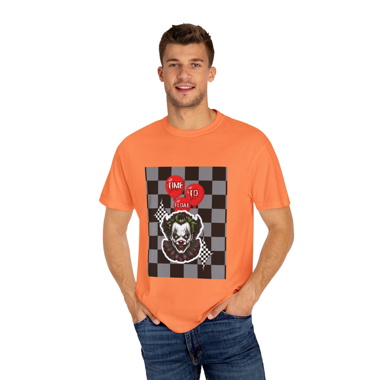 Creepy Clown Graphic T-Shirt, Halloween Costume Tee, Unisex Horror Shirt, Fun Gift for Fans, Graphic Novelty Wear, Casual Outfit