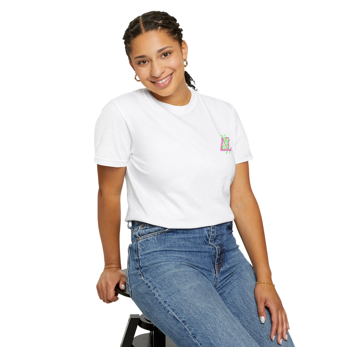 Delta Zeta Unisex T-Shirt, Sorority Shirt, Garment-Dyed Tee, Cute College Top, Sisterhood Apparel, Gift for Sorority Sisters