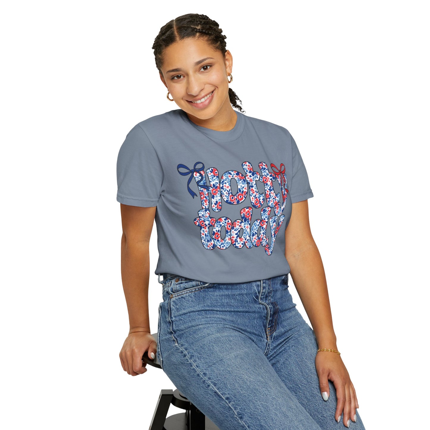 Floral Hotty Toddy Coquette Bow T-Shirt