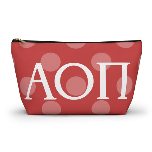 AOPI Chic Accessory Pouch, Personalized Makeup Bag, Fun Pencil Case, Stylish Travel Organizer, Unique Gift Idea, Sorority or College Essentials