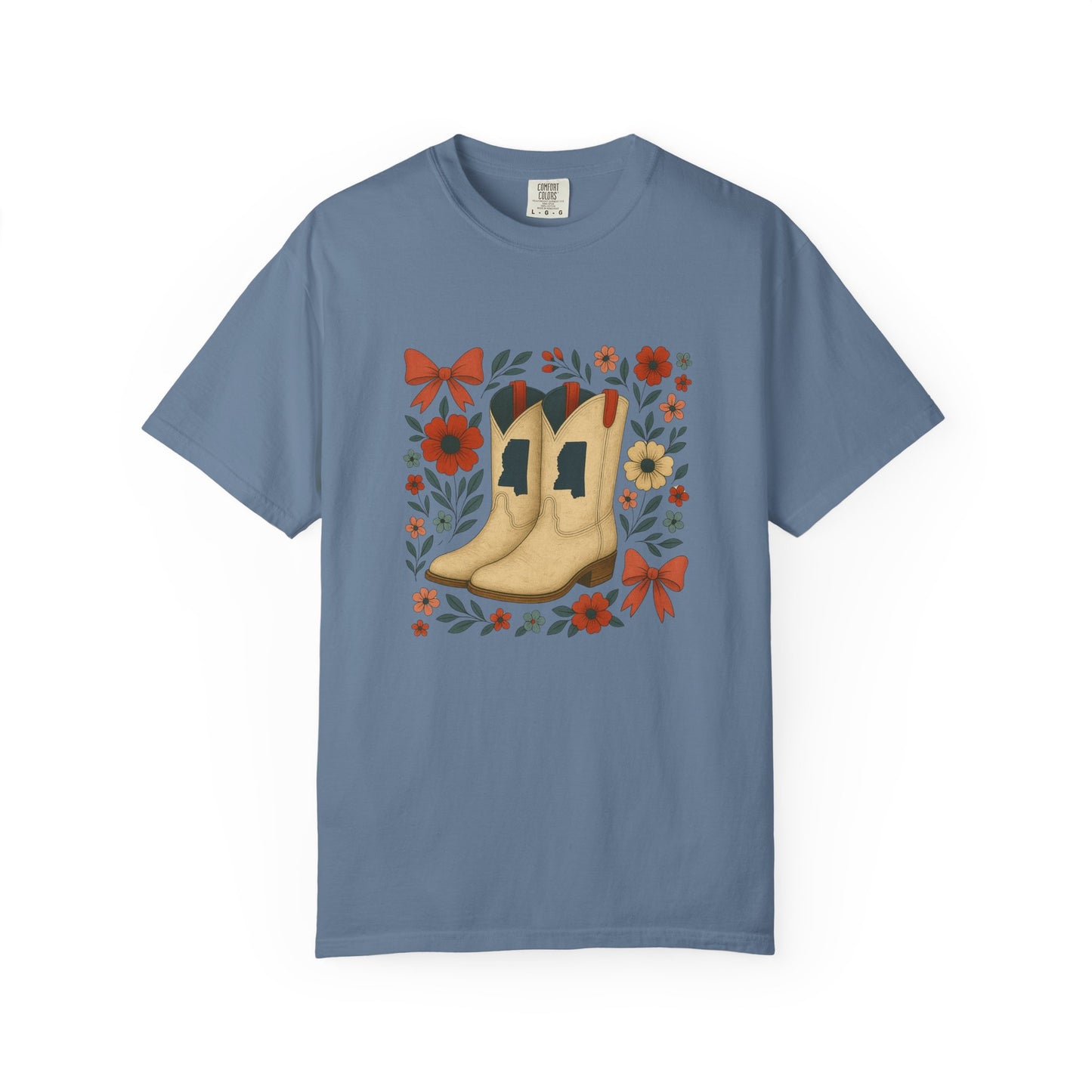 Mississippi Cowboy Boots T-Shirt - Ole Miss Rebels Fan