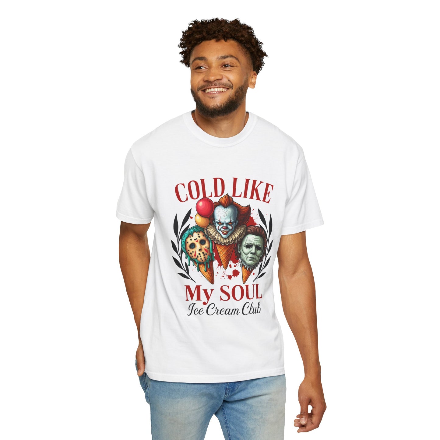 Chilling Soul T-Shirt, Vintage Horror Tee, Unisex Graphic Shirt, Ice Cream Lovers Gift, Fun Movie Merch