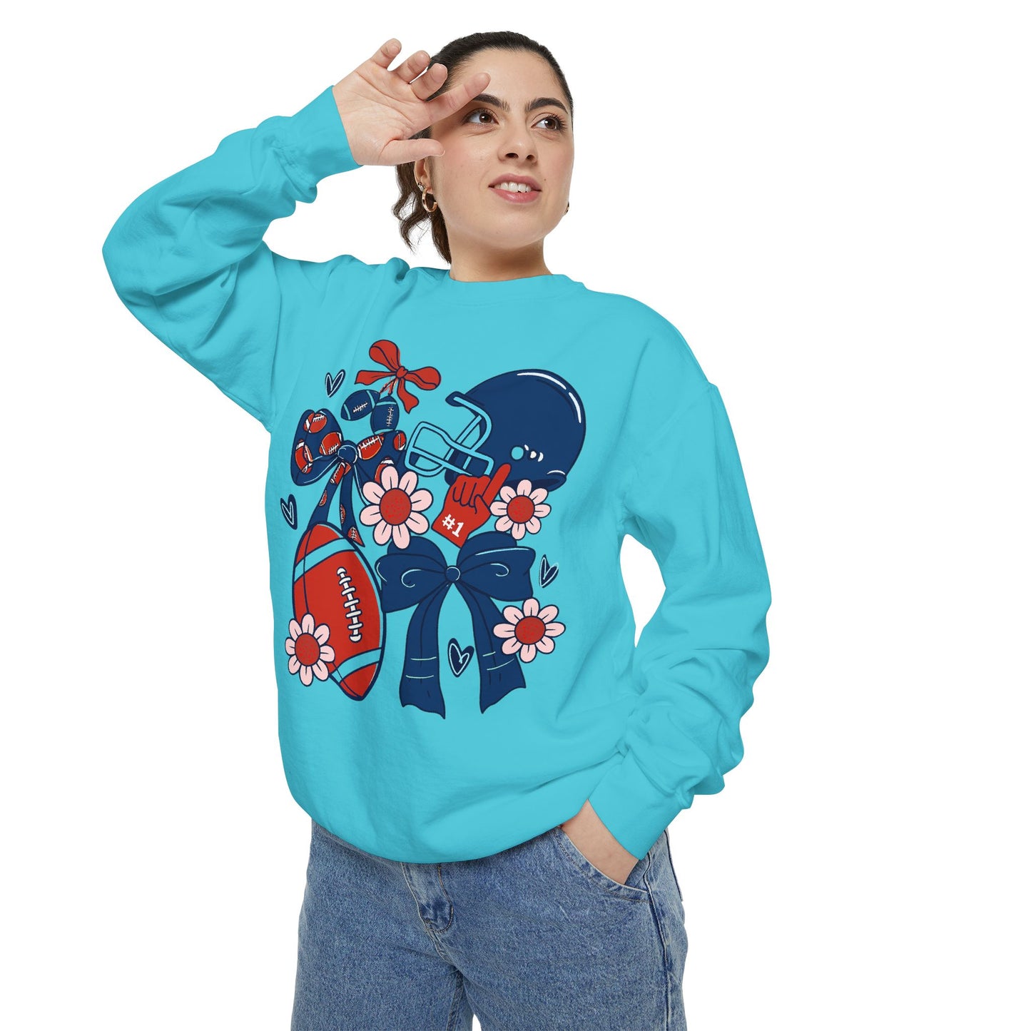 Football Game Day Unisex Sweatshirt - Comfort Colors