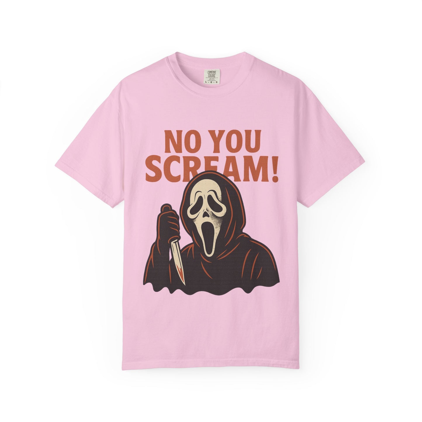 Unisex Horror-Themed T-shirt | Fun Scream Design for Halloween, Costume Parties, Movie Nights, Gift for Horror Fans