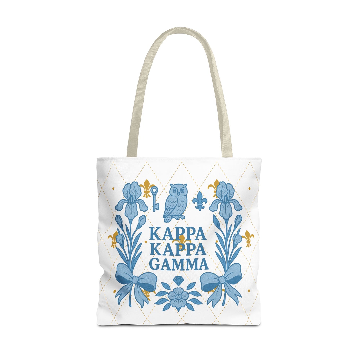Floral KKG Sorority Tote Bag | College Student Gift, Event Tote