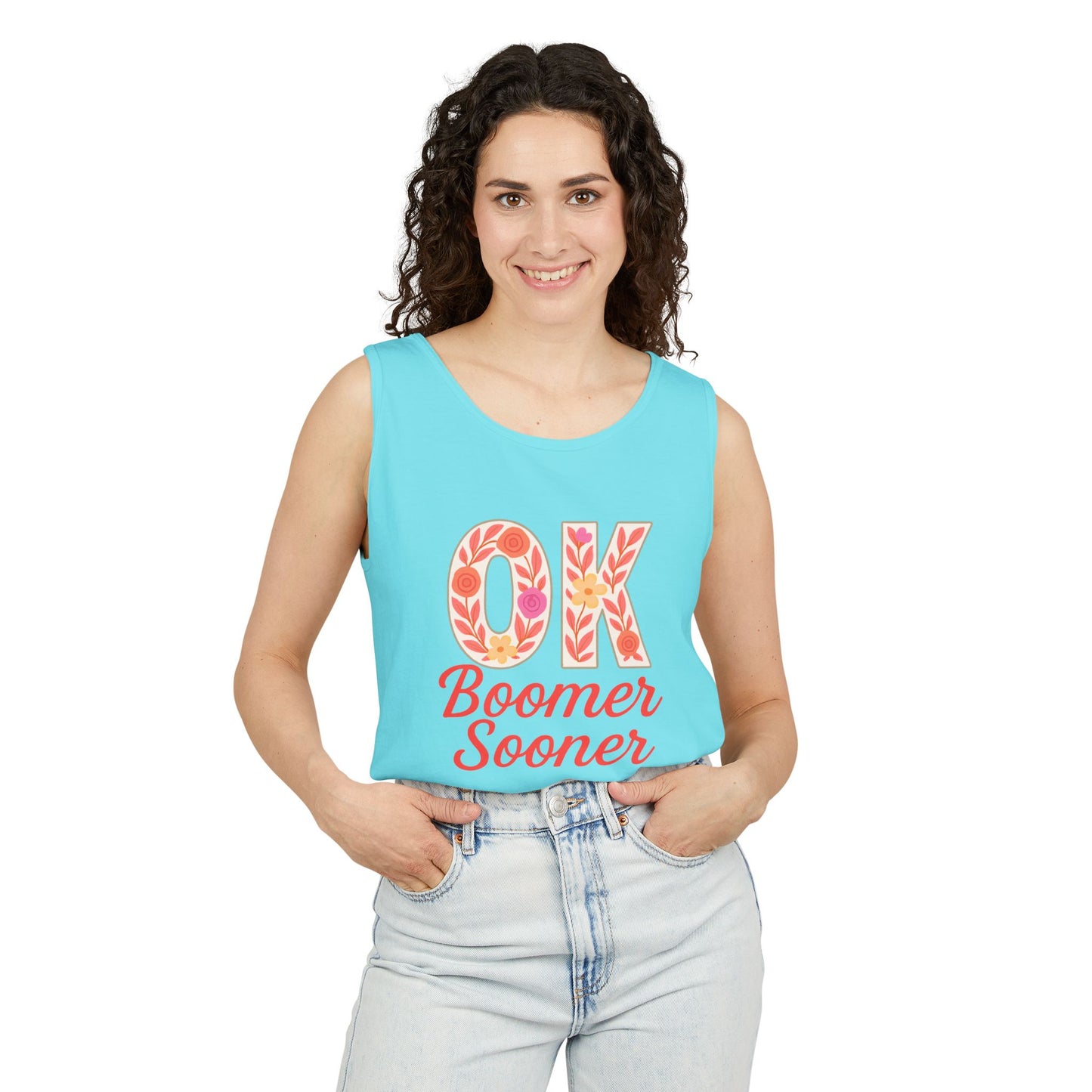 Oklahoma Comfort Colors Tank, Trendy Garment-Dyed Tank Top, OK Boomer Sooner, Casual Summer Wear, Gift for Graduates