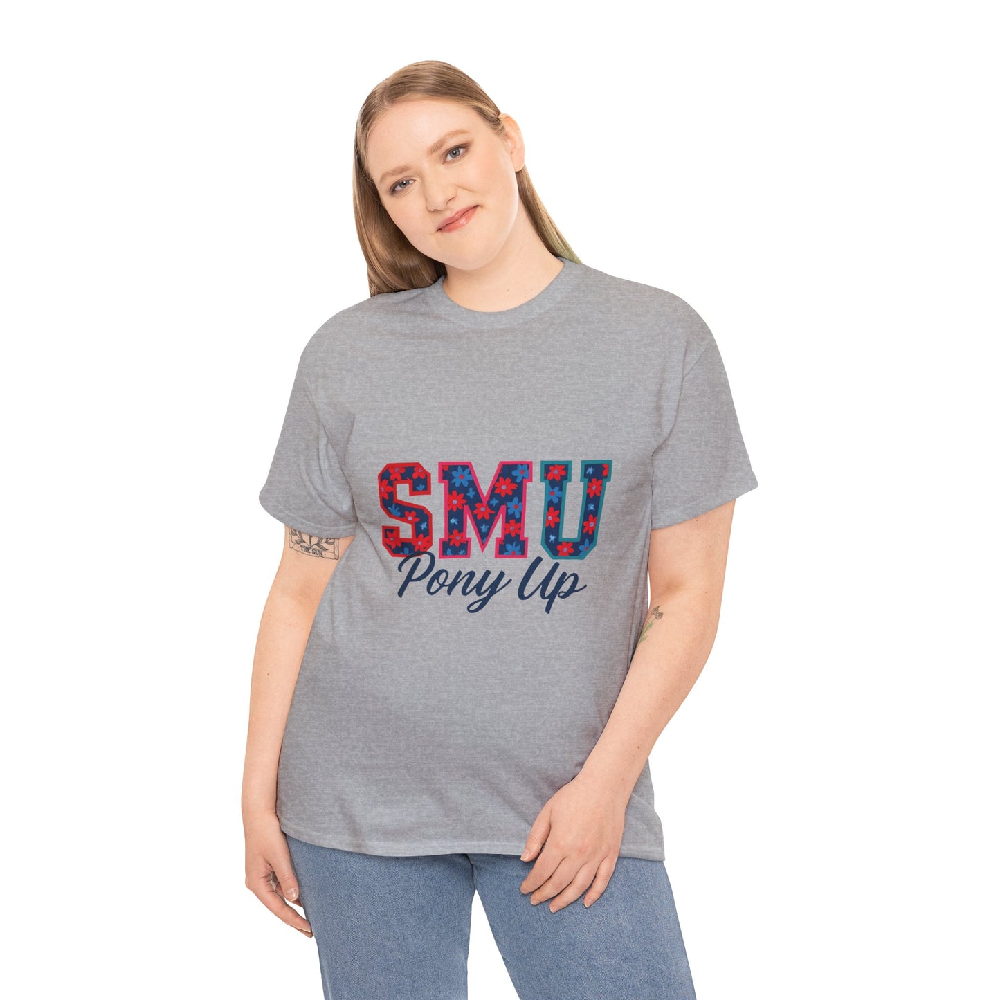 SMU Pony Up Unisex Heavy Cotton Tee, Casual Tees, College Apparel, Perfect Gift for Students, School Spirit Shirt, Comfortable Cotton [...]