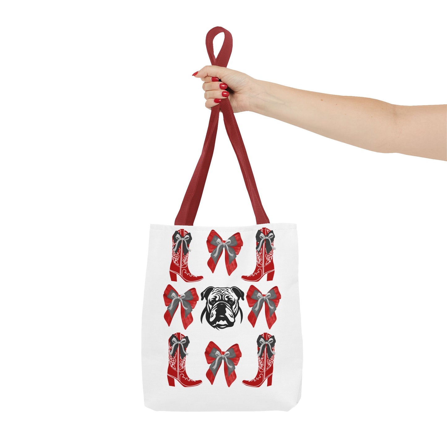 UGA Bulldogs Coquette Bow Tote Bag