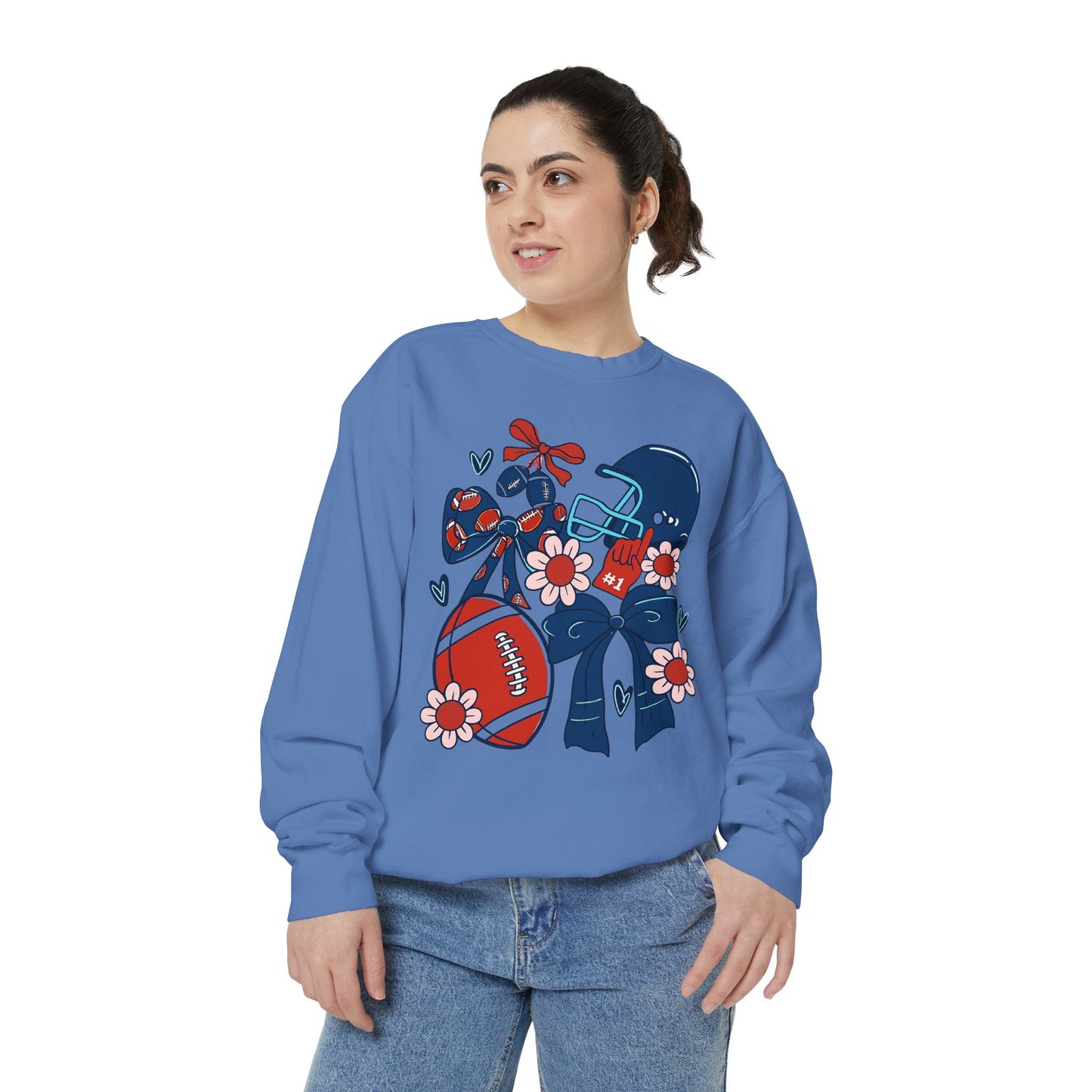 Football Game Day Unisex Sweatshirt - Comfort Colors