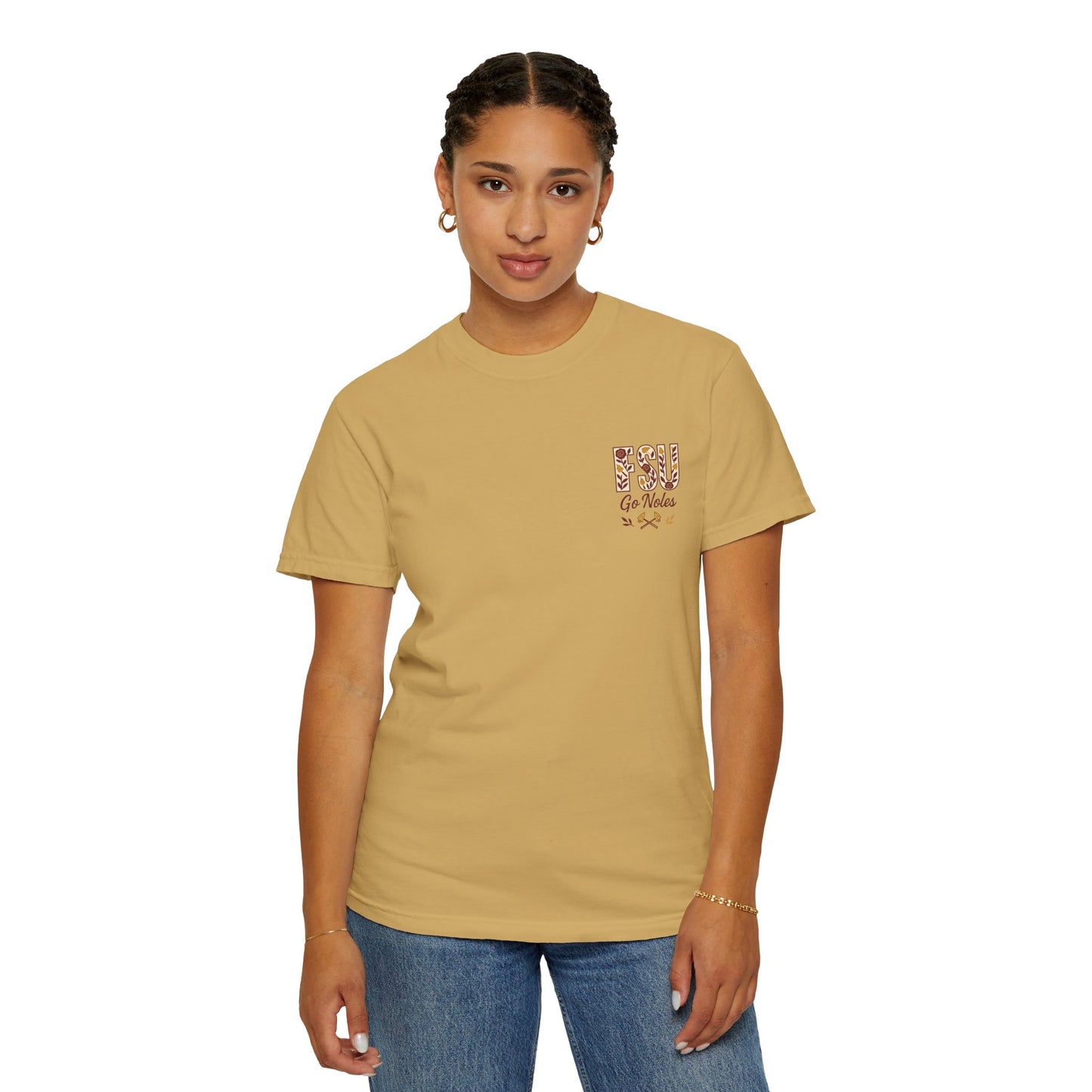 Tomahawk Nation T-Shirt, Unisex College Football Tees, Garment-Dyed Fan Apparel, Go Noles Spirit Wear, Game Day Outfit