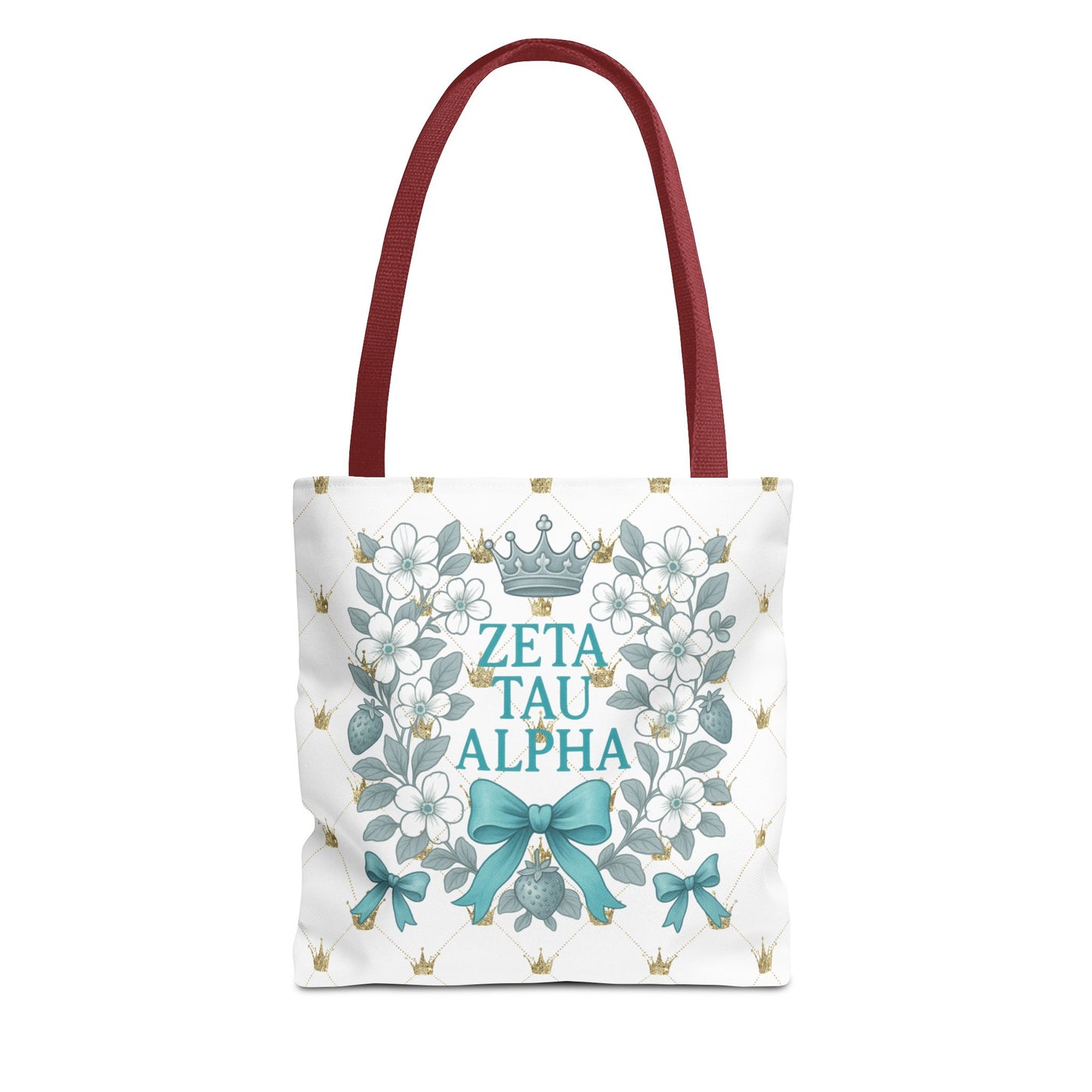 Zeta Tau Alpha Tote Bag | Sorority Bags, Floral Design, Gift for Sisters, Campus Essentials, Personalized Tote