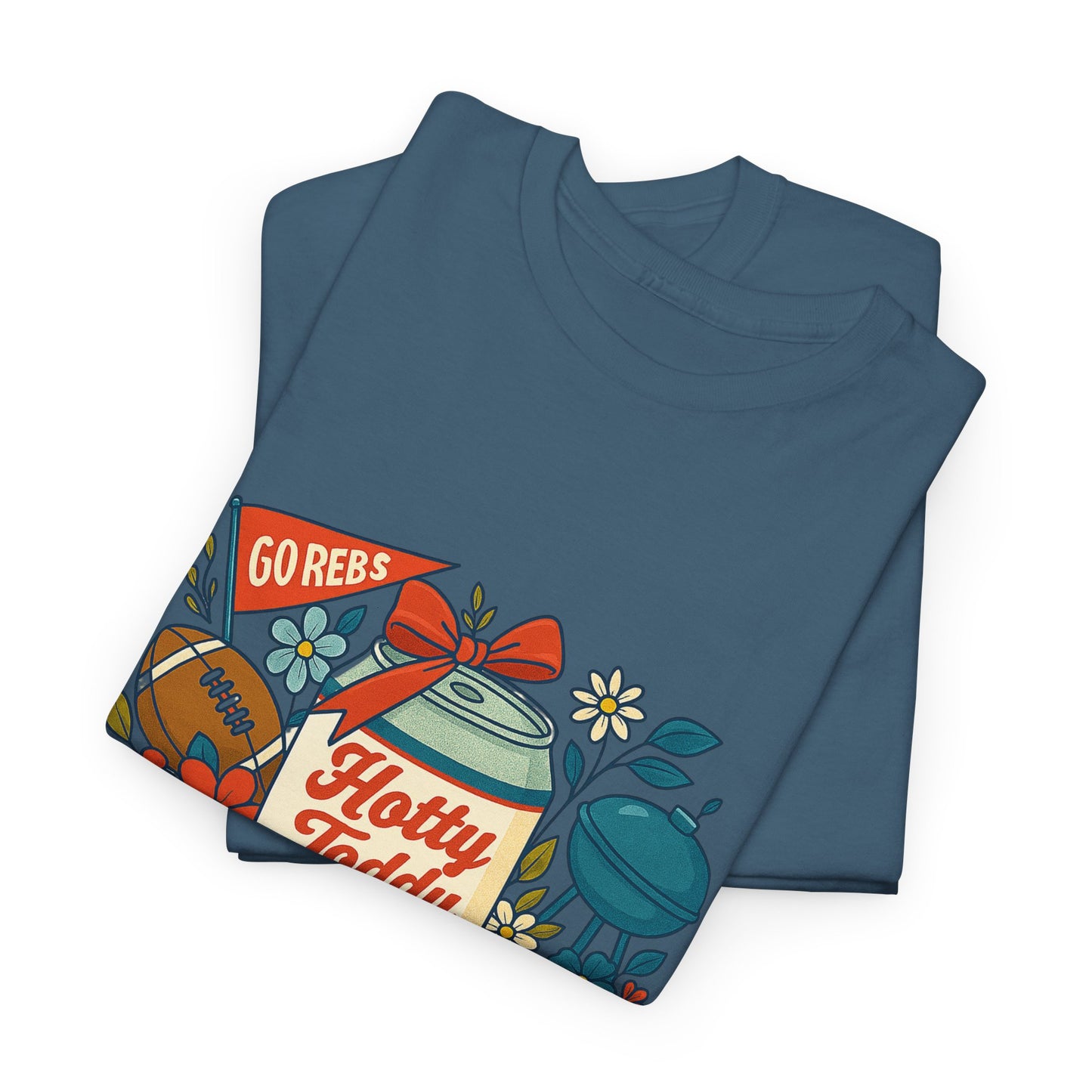 Hotty Toddy Heavy Cotton Tee - Unisex Graphic T-Shirt, Casual Wear, College Apparel, Gift for Students, Spring Break Fashion