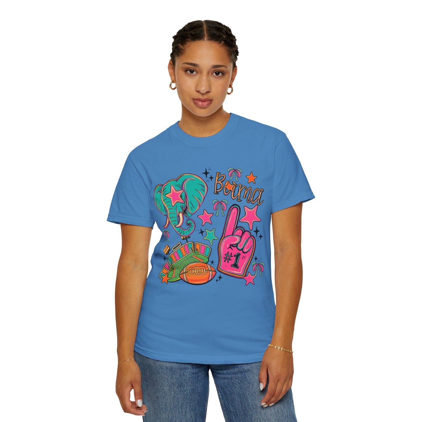 Preppy Neon Elephant Fan T-Shirt