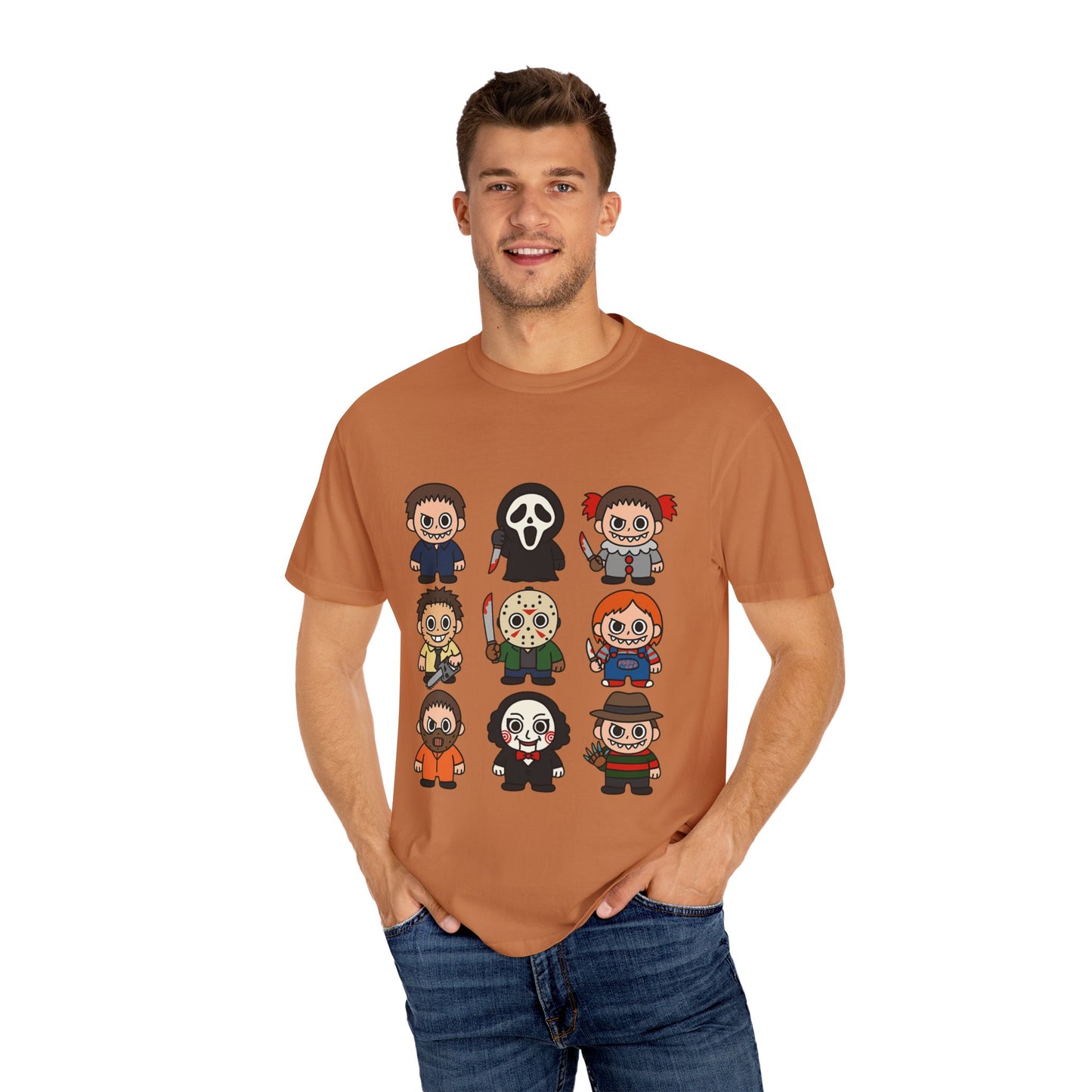 Pop Culture Horror Character T-Shirt, Unisex Tee, Halloween Tee, Horror Movie Merch, Funny Graphic Shirt, Gift for Horror Fans