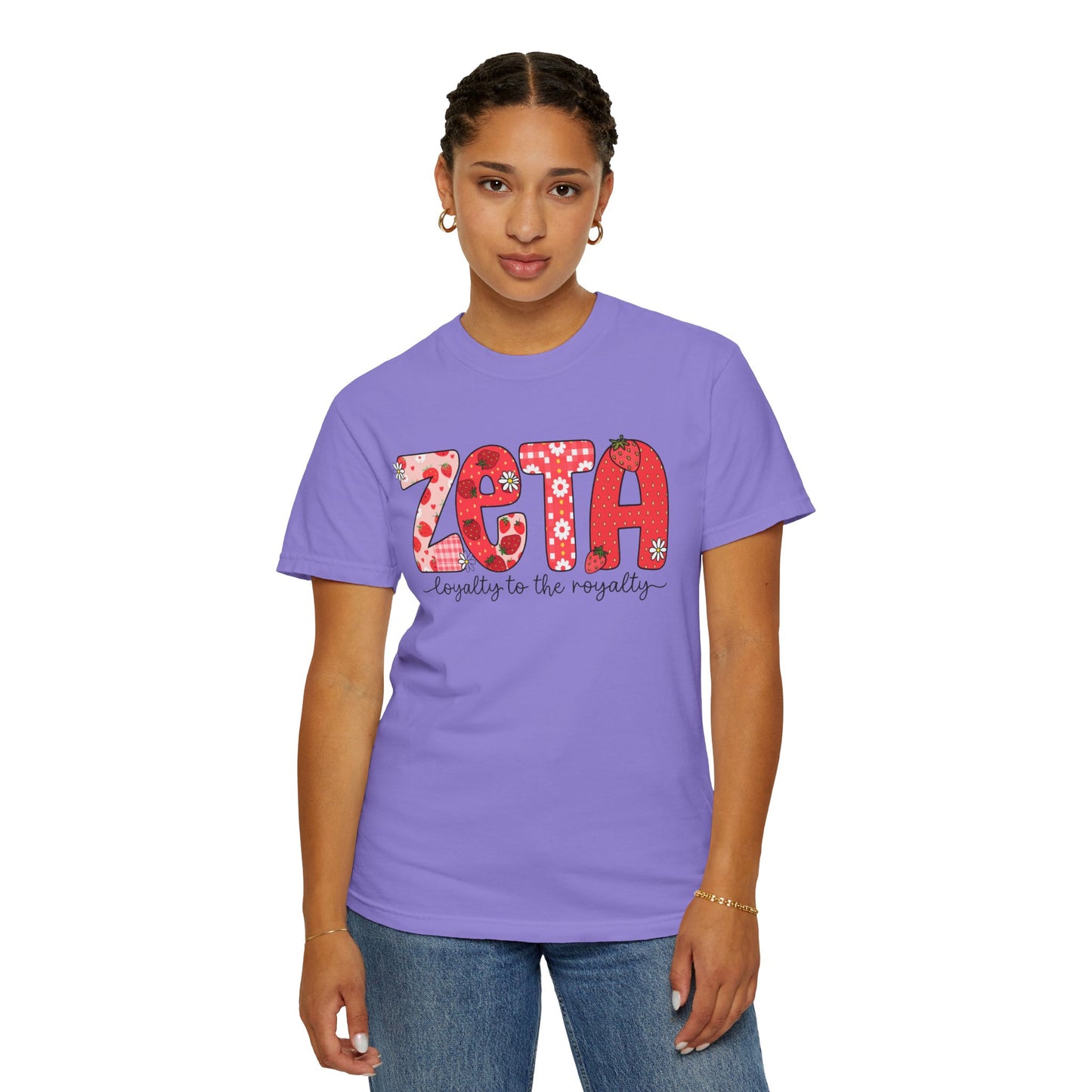 ZTALoyalty T-Shirt, Unisex Garment-Dyed Tee, Perfect for Sorority Events, Greek Life Apparel, Custom Festive Shirt, Everyday Casual Wear