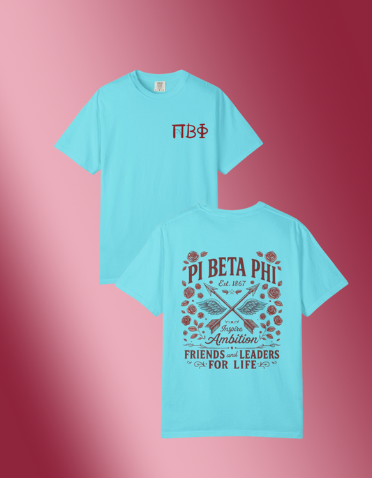 Pi Beta Phi Heritage T-shirt - Inspiration | Sorority Wear | College Spirit | Gift for Sisters | Graduation Apparel | Greek Life Fashion