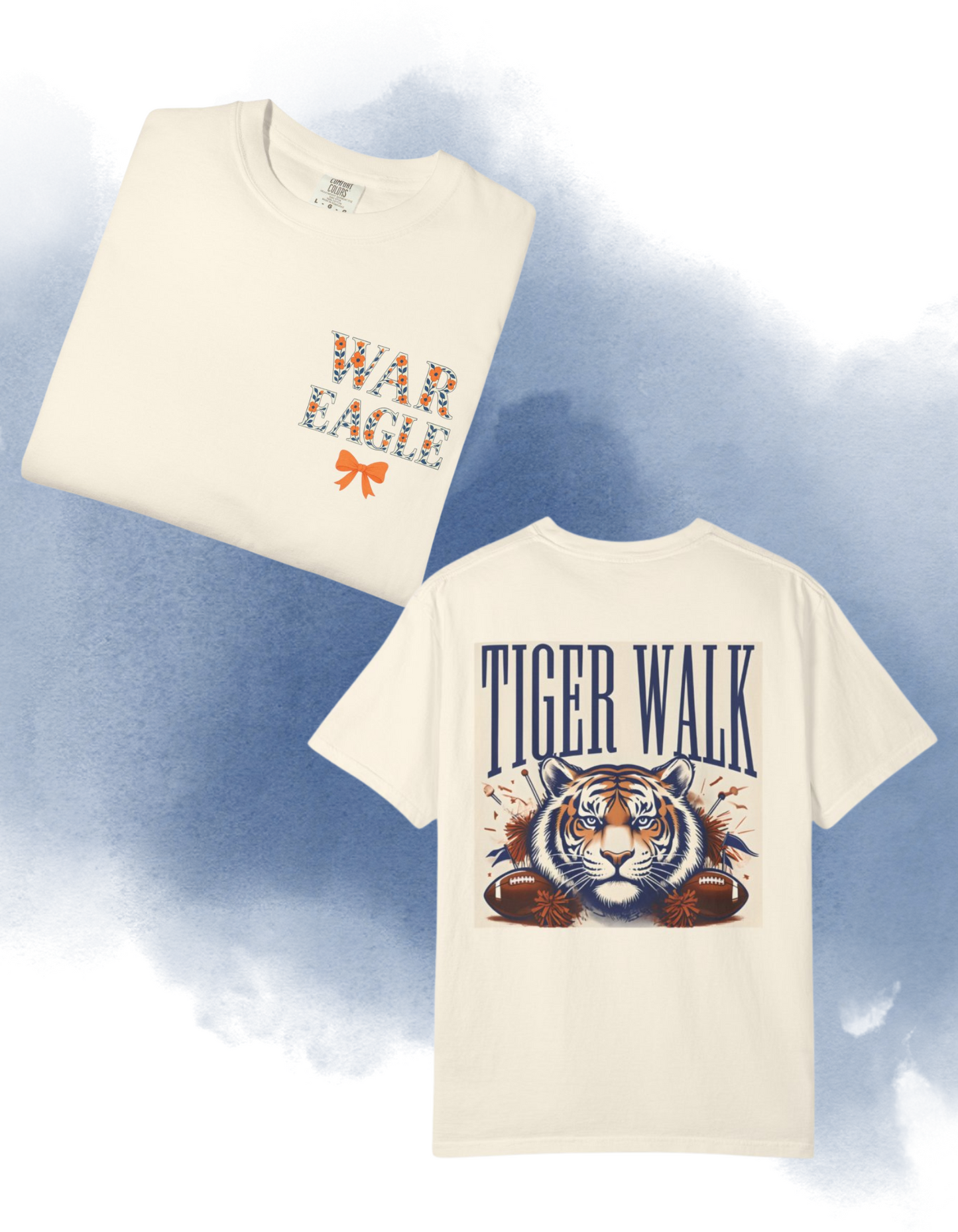 War Eagle Tiger Walk Unisex T-Shirt, Casual Tee, College Apparel, Game Day Shirt, Sports Fan Gear, Gift for Auburn Fans