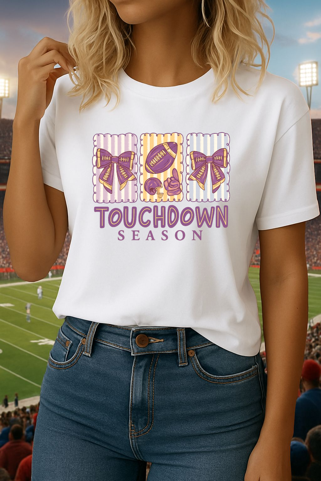 Touchdown Season T-Shirt, Unisex Football Tee, Game Day Apparel, Sports Fan Gift, Casual Wear for Autumn Events