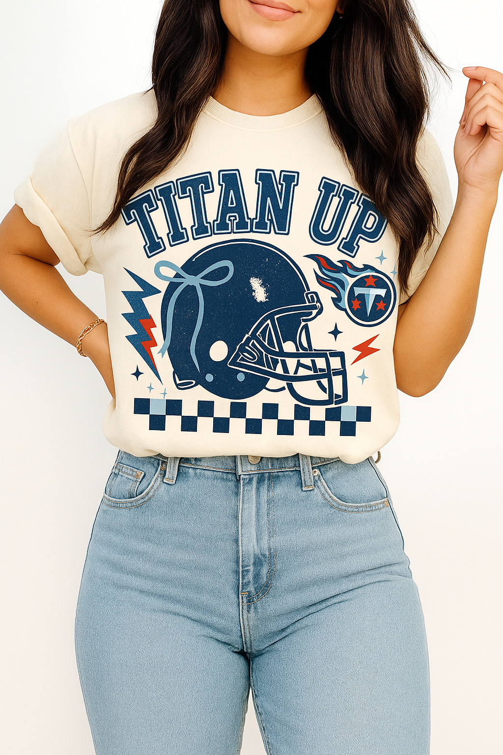 titan up tennessee Unisex Football Tee, Titan Up Shirt for Game Day, Casual Sportswear, Tailgating Apparel, Gift for Fans, Team Spirit Top