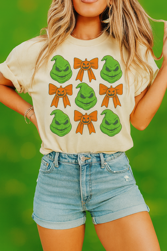 Oogie Boogie Holiday T-Shirt | Fun Gift for Christmas, Unisex Cotton Tee, Festive Apparel, Grinch Lovers, Green Character Design