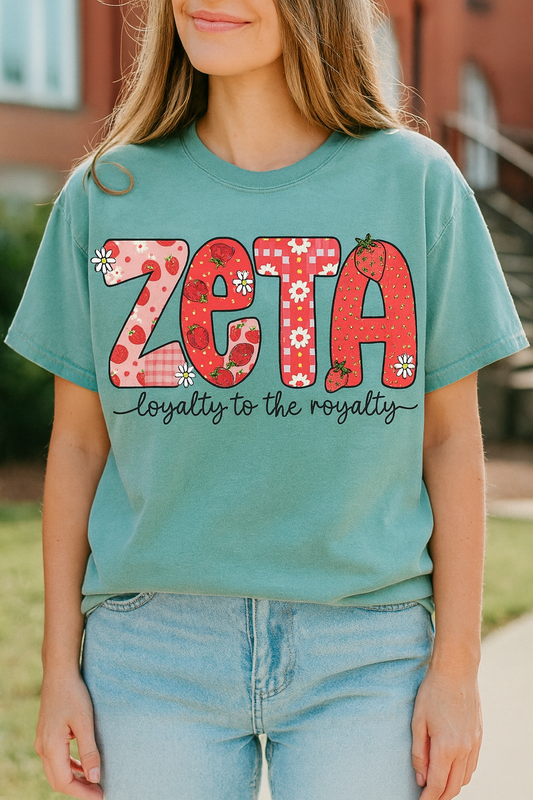 ZTALoyalty T-Shirt, Unisex Garment-Dyed Tee, Perfect for Sorority Events, Greek Life Apparel, Custom Festive Shirt, Everyday Casual Wear