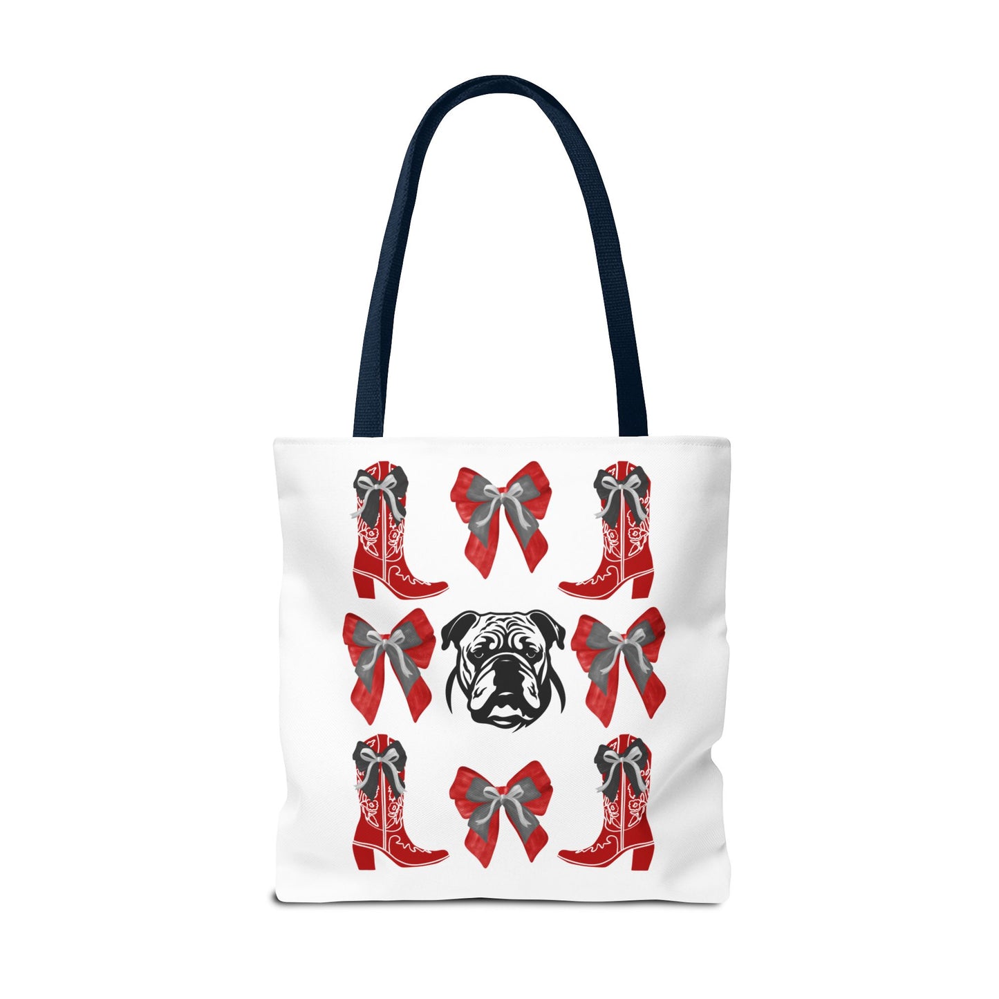 UGA Bulldogs Coquette Bow Tote Bag