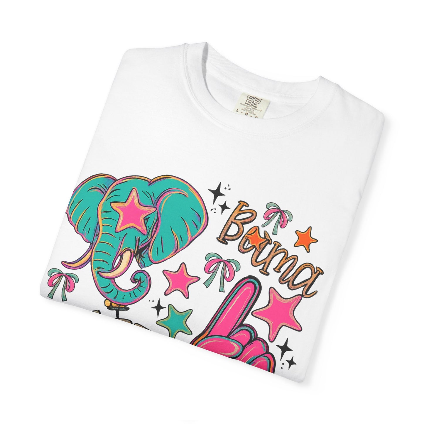 Preppy Neon Elephant Fan T-Shirt
