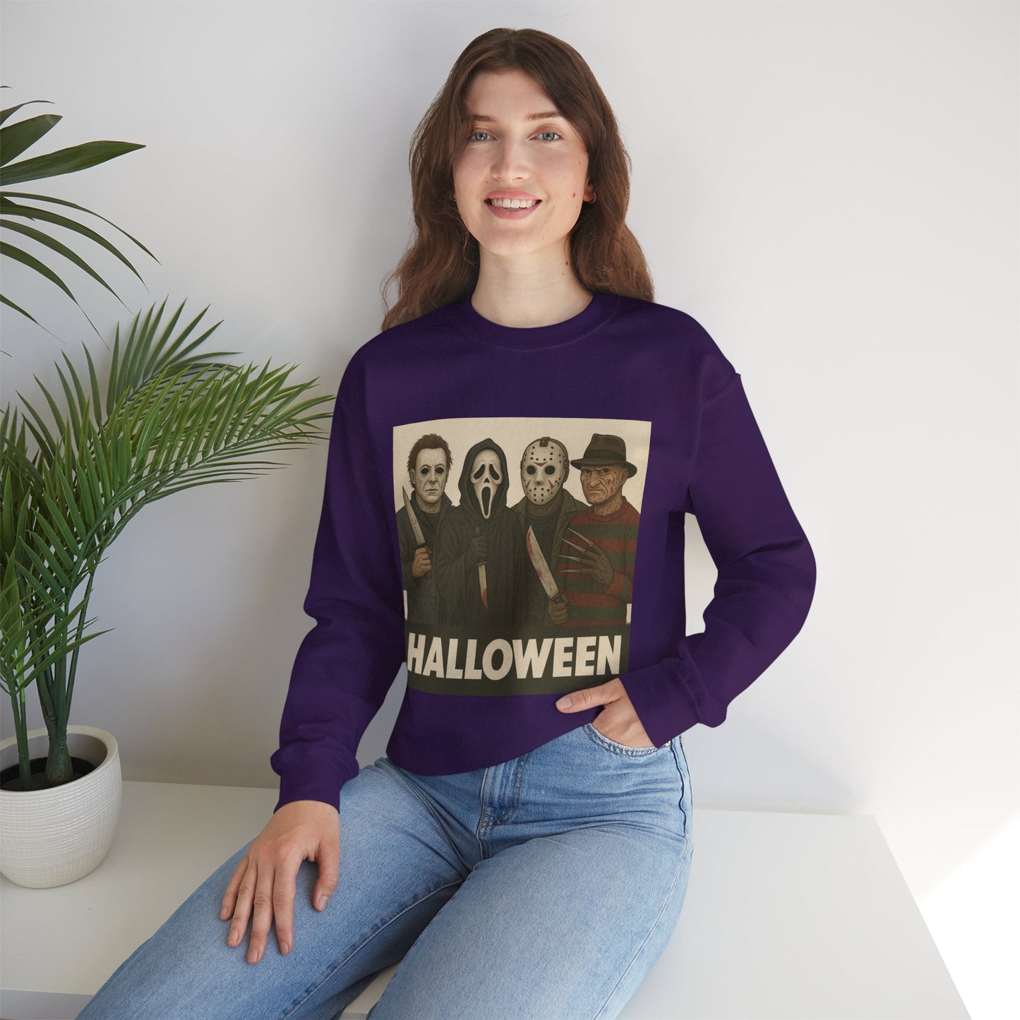 Spooky Movie Crewneck Sweatshirt - Halloween Horror Apparel