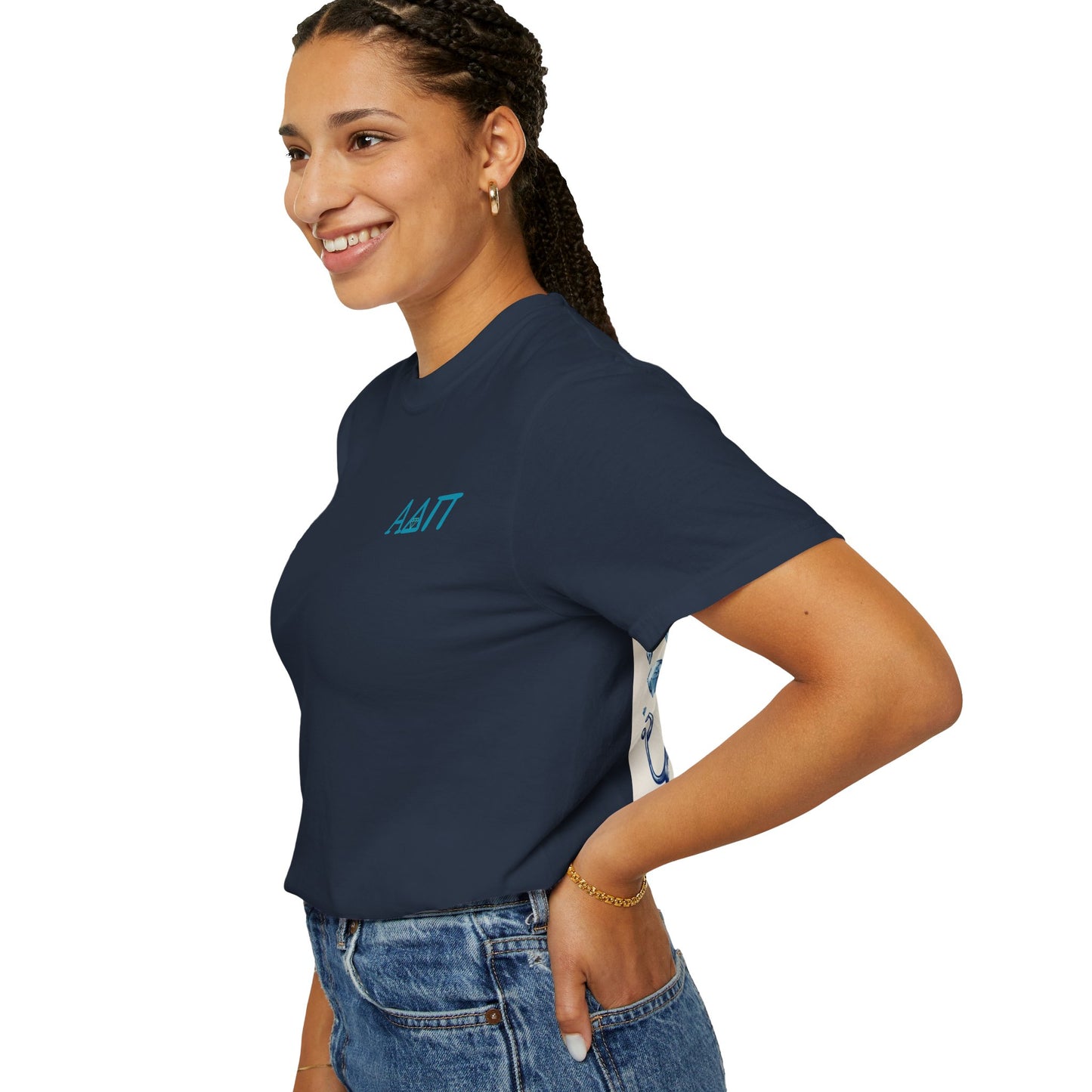 Alpha Delta Pi T-Shirt, Sorority Shirt, College Apparel, Greek Life Gift, Unisex Garment-Dyed Tee
