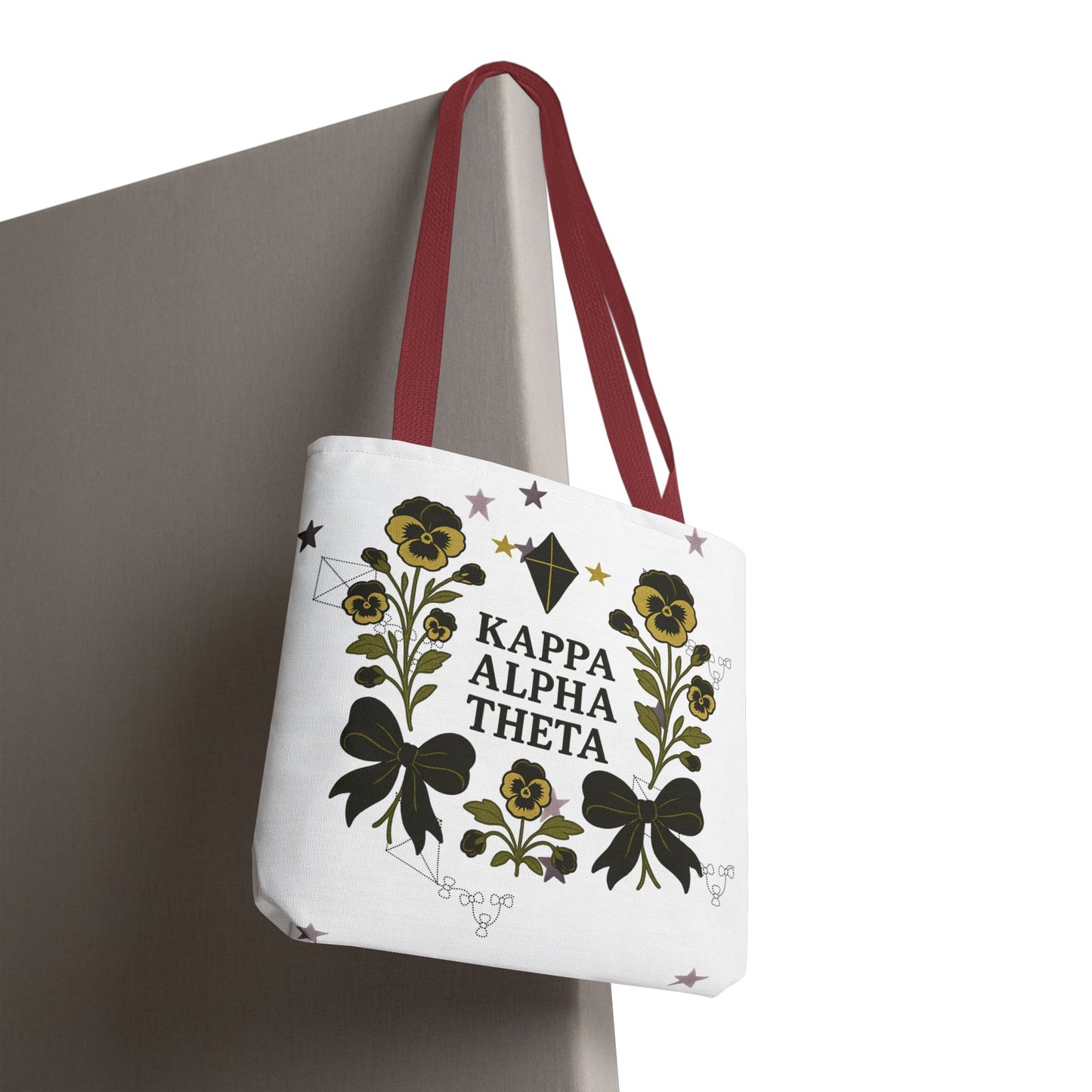 Floral Sorority Tote Bag | Kappa Alpha Theta, Eco-Friendly Bag, Gift for Sisters, College Accessory, Summer Outing Bag
