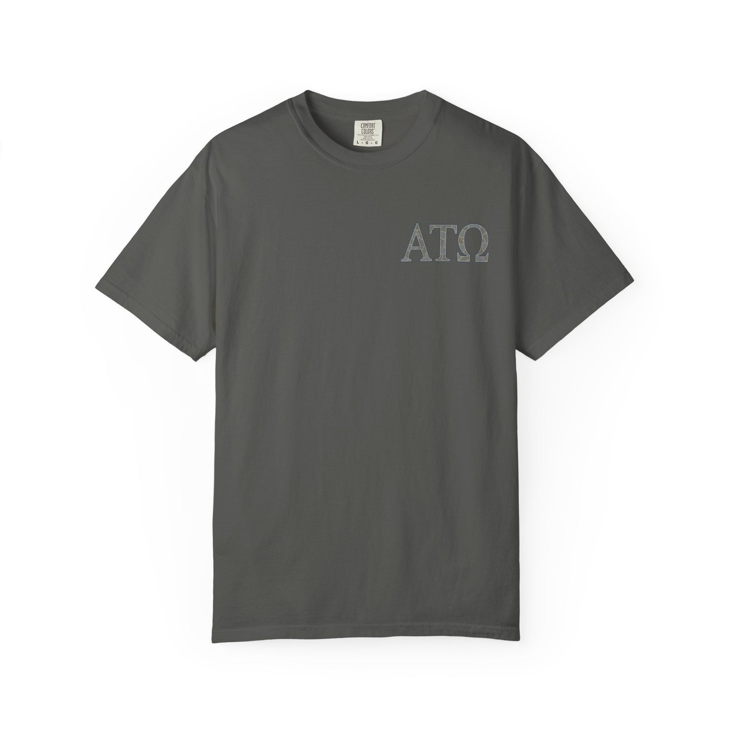 AlphaTauOmega Garment-Dyed T-shirt | Unisex Casual Tee for Fraternity Events, Gifts, College Life, Brotherhood, Greek Life