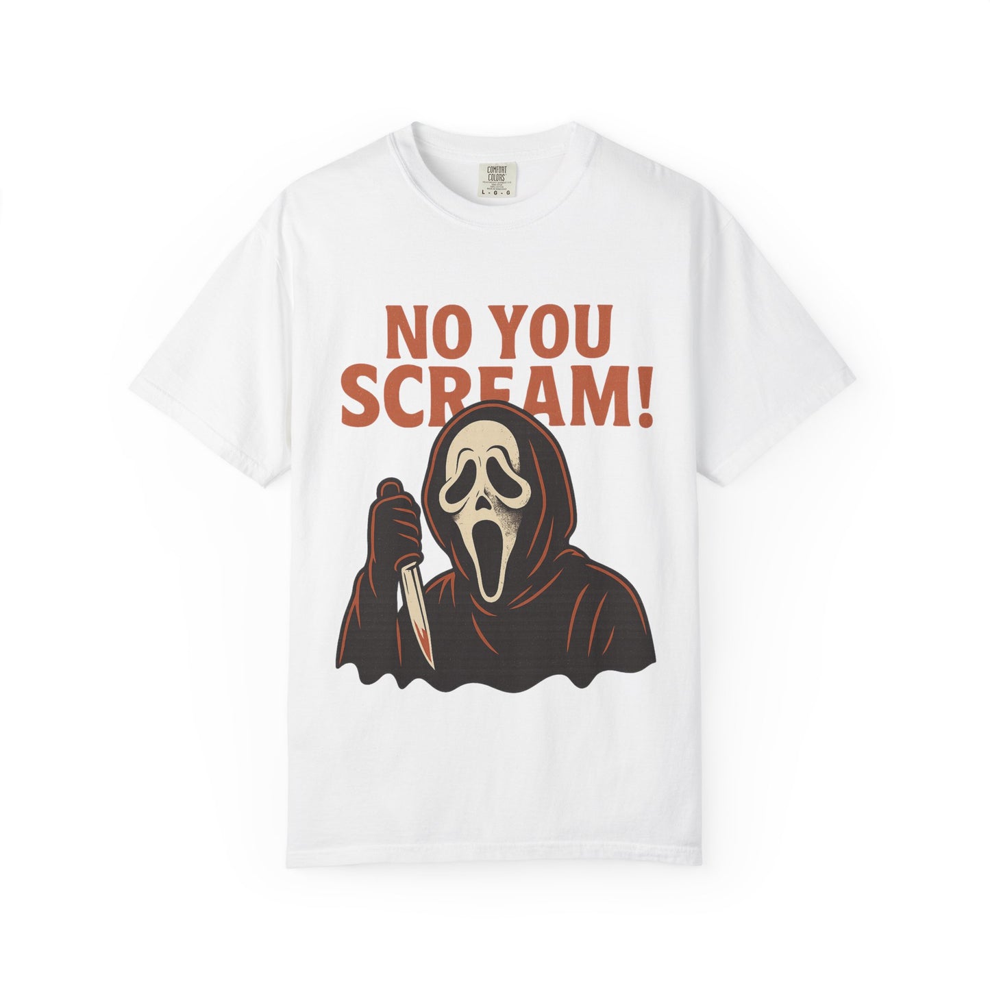 Unisex Horror-Themed T-shirt | Fun Scream Design for Halloween, Costume Parties, Movie Nights, Gift for Horror Fans