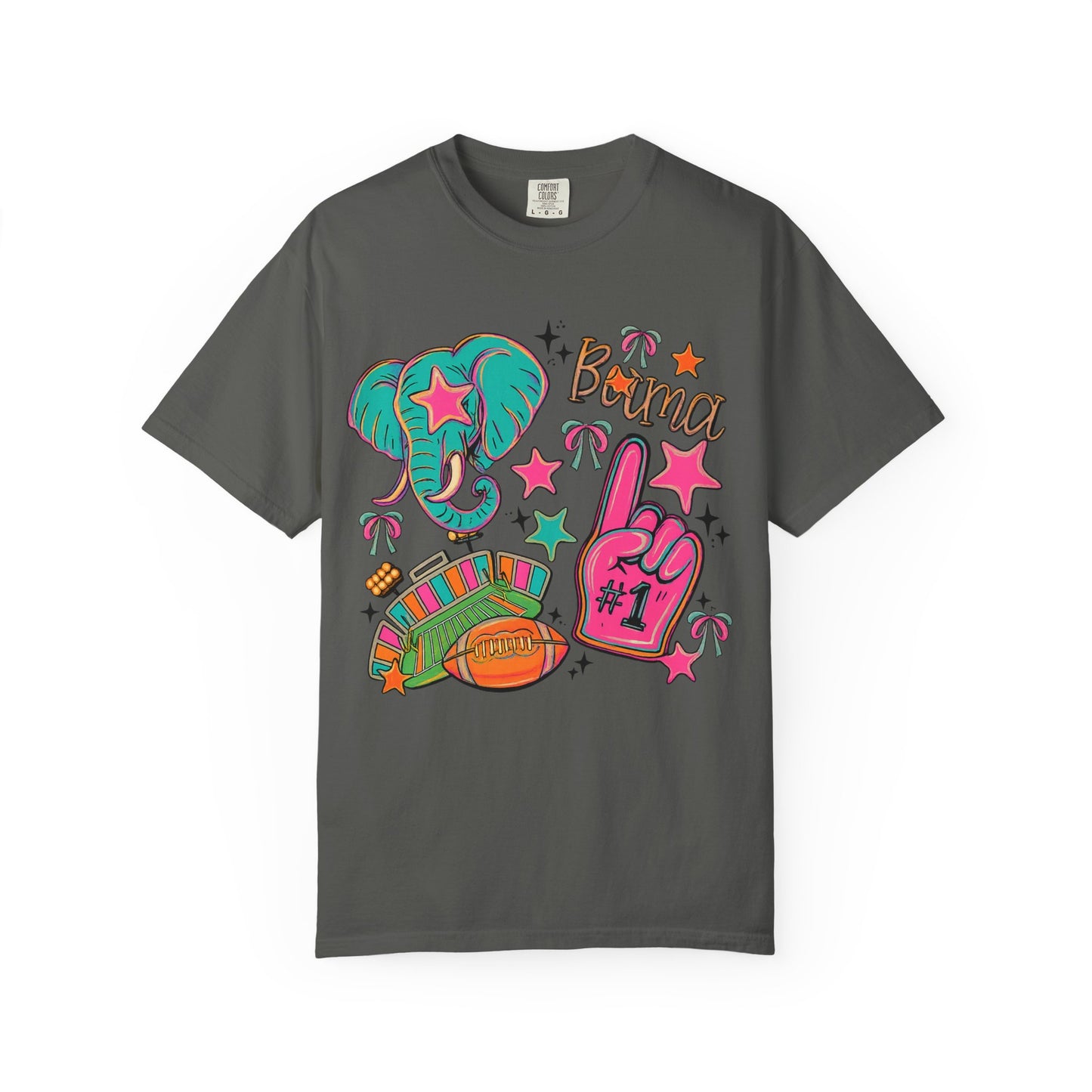Preppy Neon Elephant Fan T-Shirt
