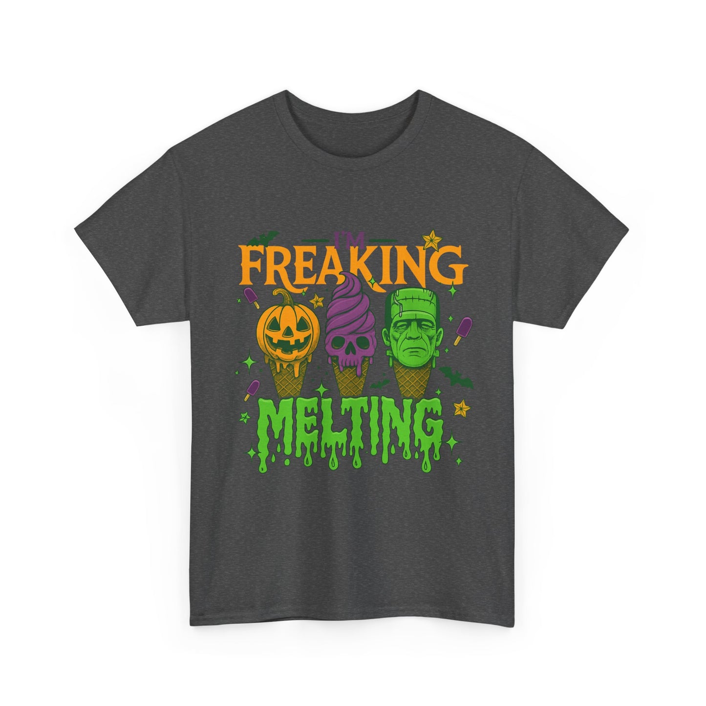 Halloween Unisex Heavy Cotton Tee, Fun Fall Shirt, Halloween Costume Top, Spooky Party Tee, Trick or Treat Apparel