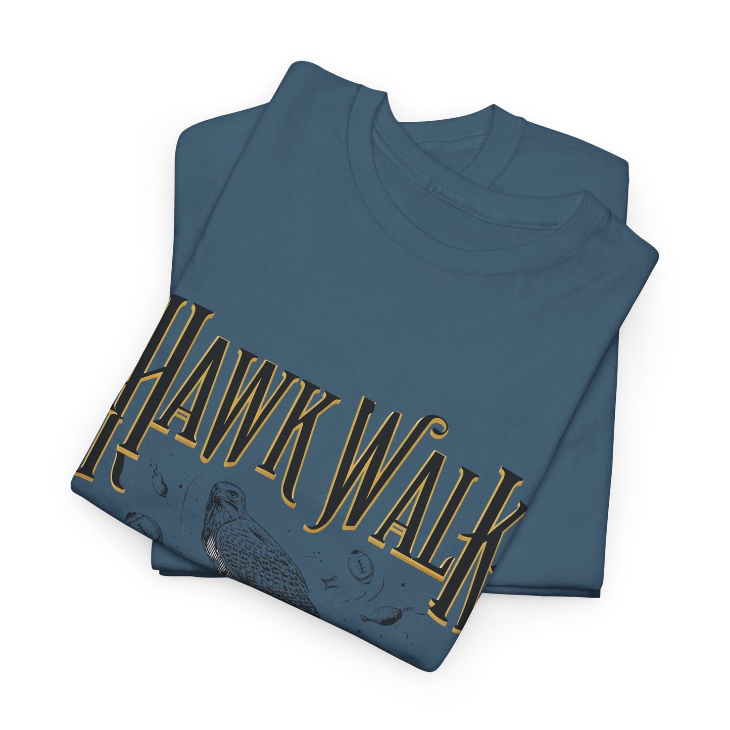Hawk Walk Tailgate Tee, Unisex Cotton Shirt, Outdoor Event T-Shirt, Festival Wear, Bird Lover Gift, Sports Gathering Apparel