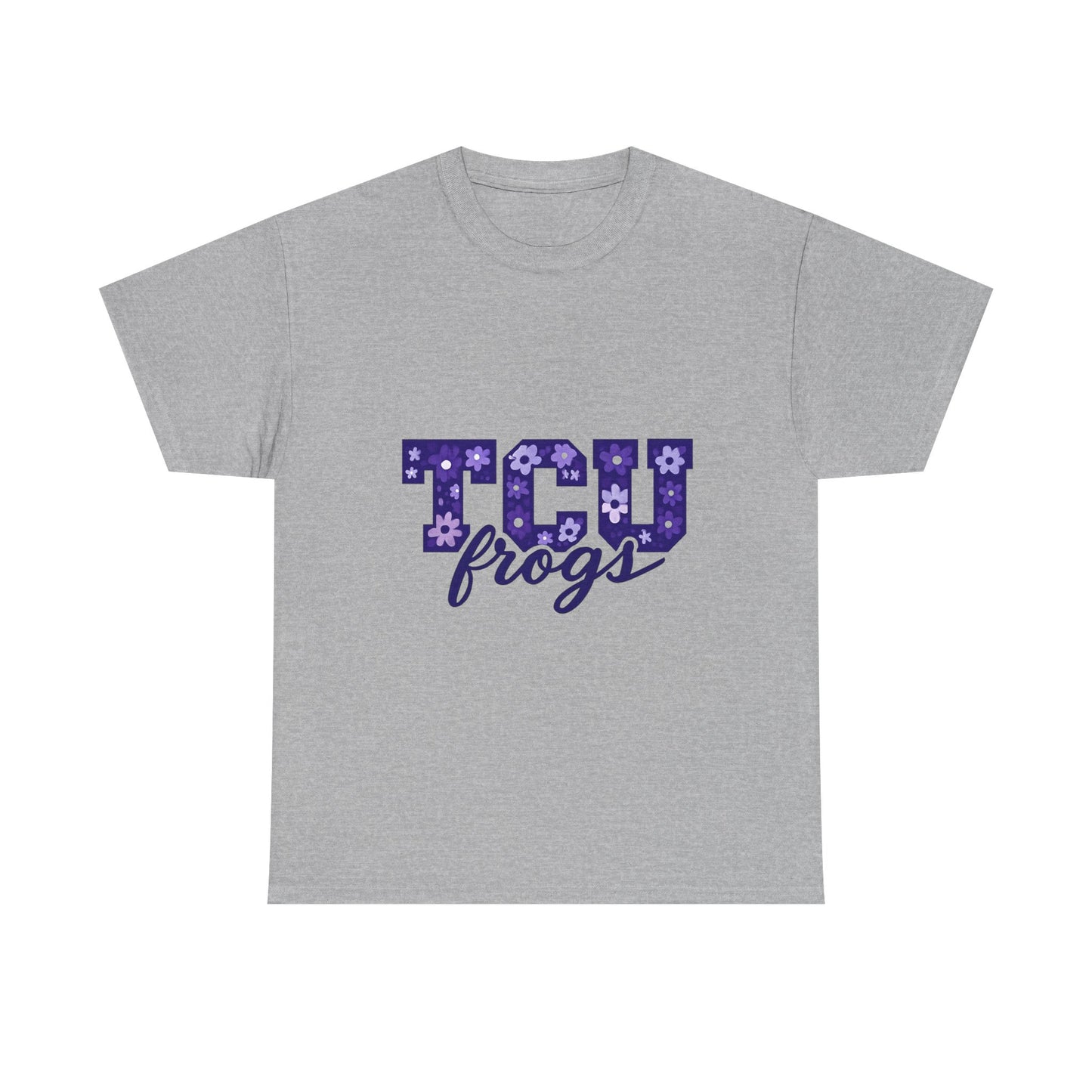 TCU Frogs Unisex Heavy Cotton Tee - College Shirt, Student Apparel, Casual Wear, Graduation Gift, Sports Fan Tee